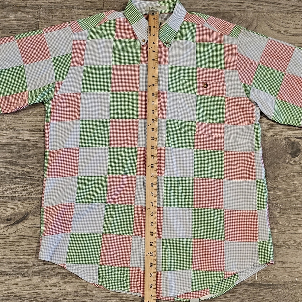 Orvis Patchwork Gingham Button-Down Short-Sleeve … - image 7